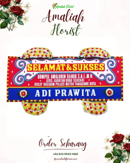 Papan Bunga Ucapan Selamat Blondo